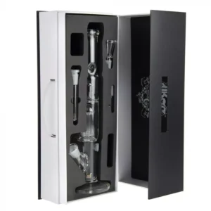 Black Leaf - 36cm Glass (5mm) BABY BONGBASTIC Bong