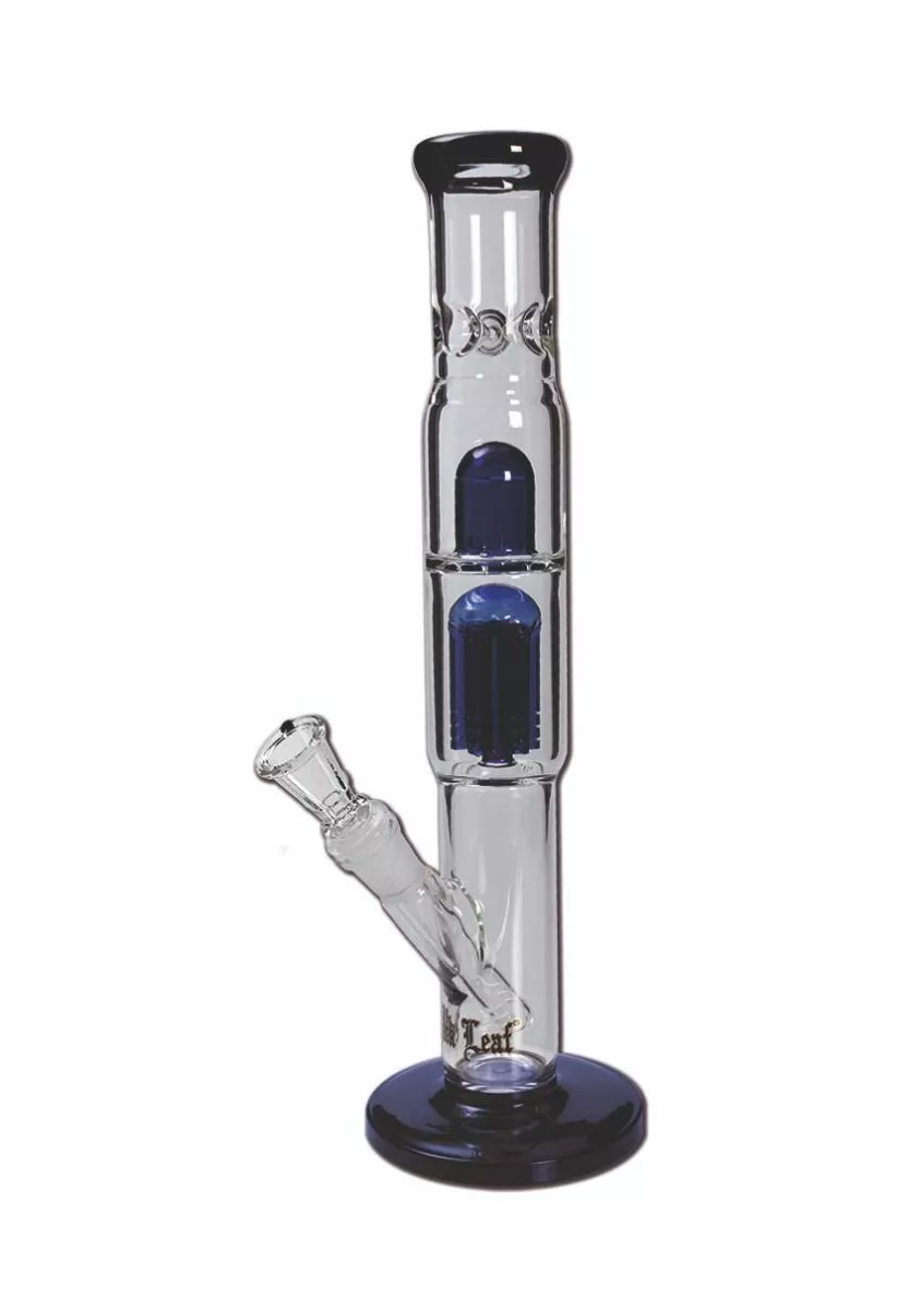Black Leaf - 38cm Glass (5mm) BB Bong