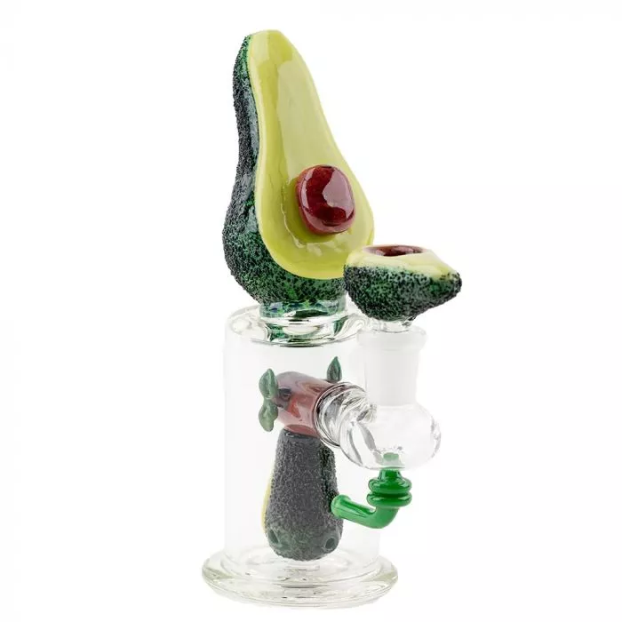 Empire-Glassworks-16cm-Avocadope-Mini-Glass-Bubbler