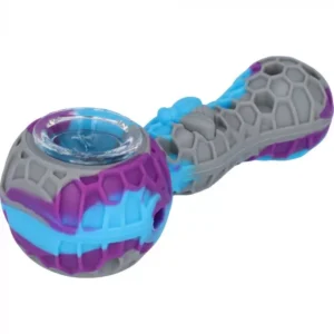 GC Generic - 11cm Silicone Patern Smoking Pipe (RANDOM)