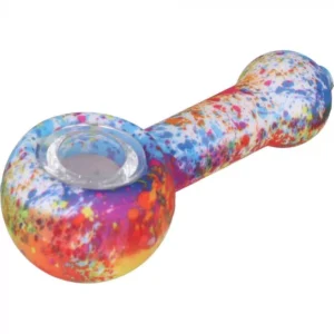 GC Generic - 11cm Silicone Spoonpipe Multi-coulour Smoking Pipe (RANDOM)