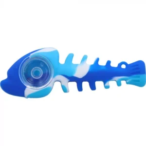 GC Generic - 12cm Silicone Fish Bone Smoking Pipe (RANDOM)